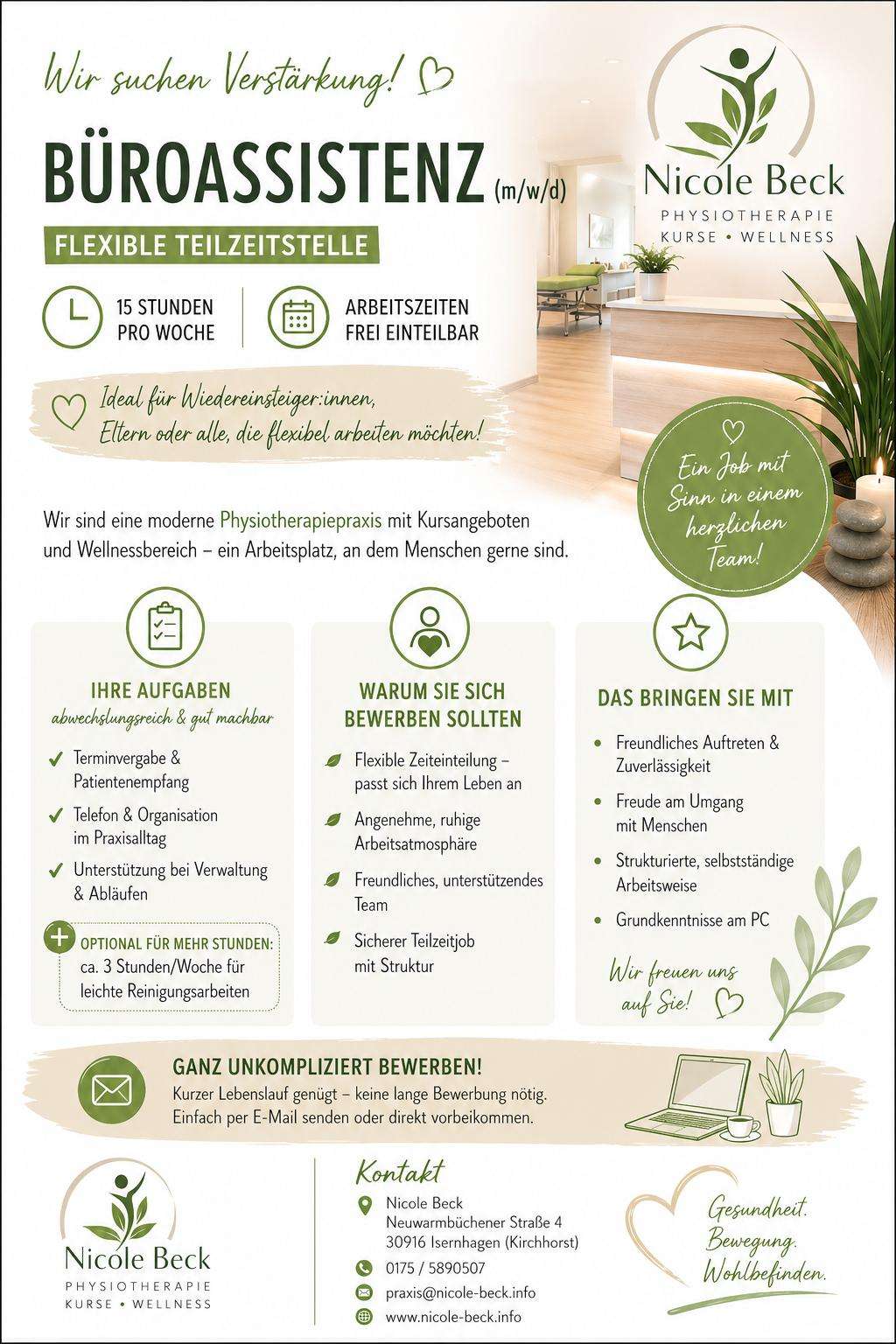 Stellenanzeige Büroassistenz